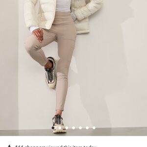 Athleta Tan Skinny Ankle-Length Pants